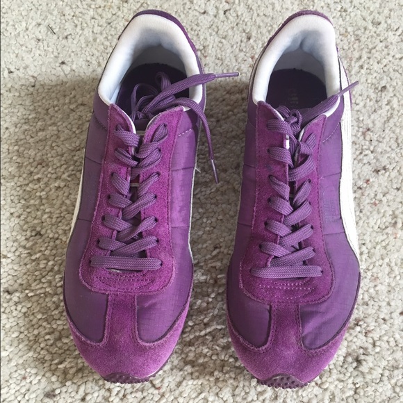 Purple Puma Tennis Shoes