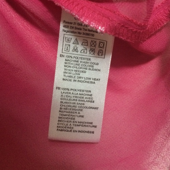 Forever 21 Pink Ruffled Chiffon Top - Picture 4 of 4
