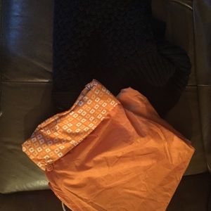 Nike workout pant and black cable knit sweater