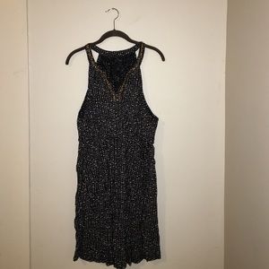 (SCS) Black Lucky Brand side-tie knit dress