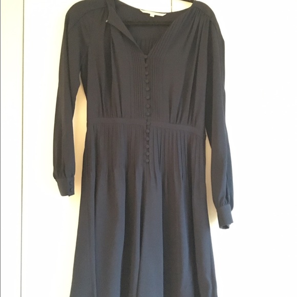 DVF navy dress