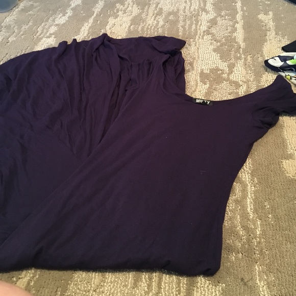 deep purple maxi dress