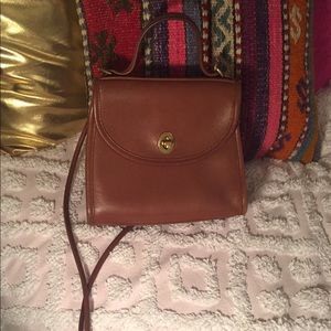 Coach Brown Leather Crossbody Bag