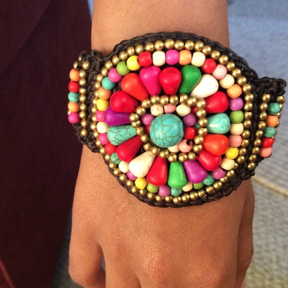 New hand beaded bracelet