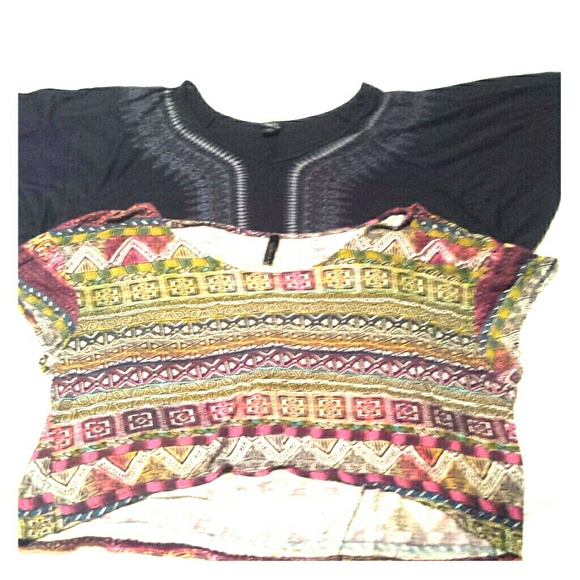 This summer Boho crop tops and bat wing sleeves