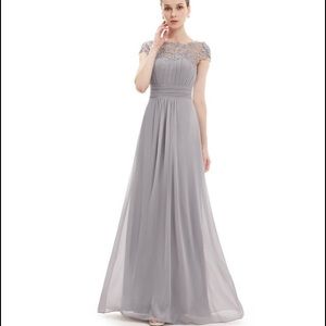 Grey bridesmaids dress