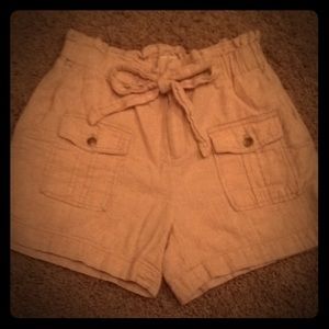 Anthropologie Linen Shorts