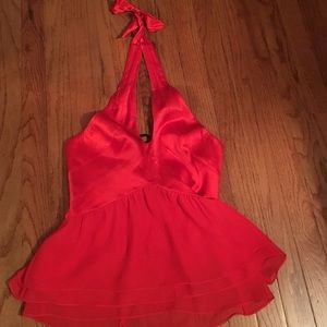 Bebe - Silky halter top blouse