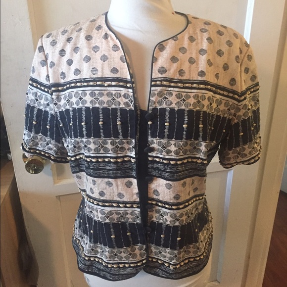 Vintage African print button up shirt