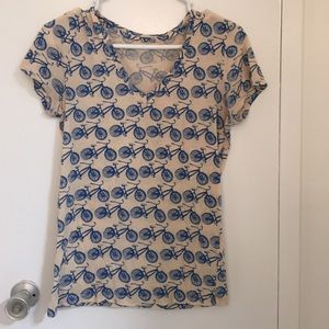 Bicycle V-neck Tshirt