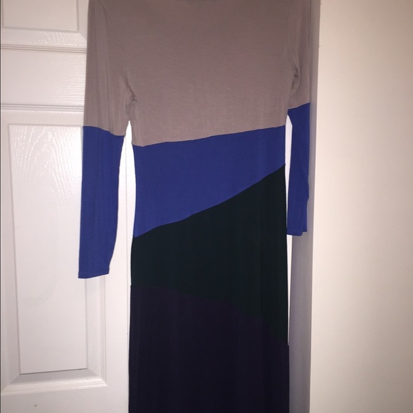 BCBG MAXAZRIA MIDI MULTI-COLORED DRESS SIZE M - Picture 4 of 4
