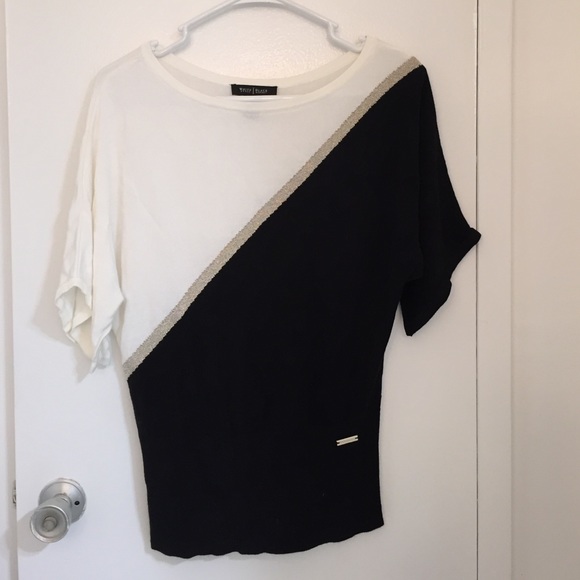 Black/ White Fancy Sweater