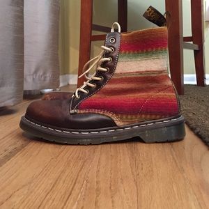 ❌❌sold Dr. Martens X Pendelton Brown Leather Boots