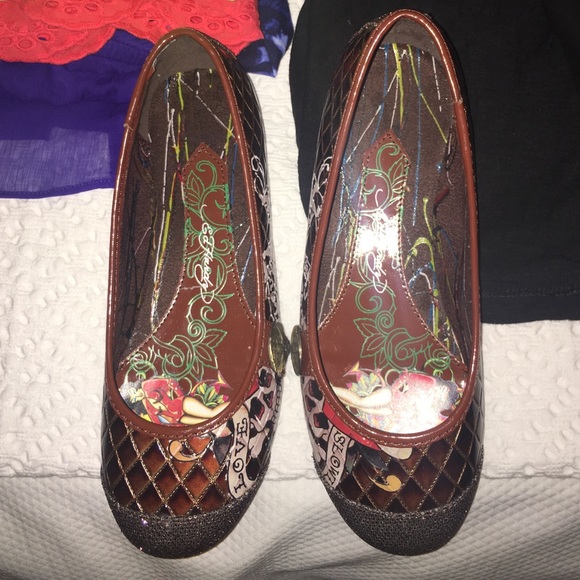 Rare Ed hardy flats