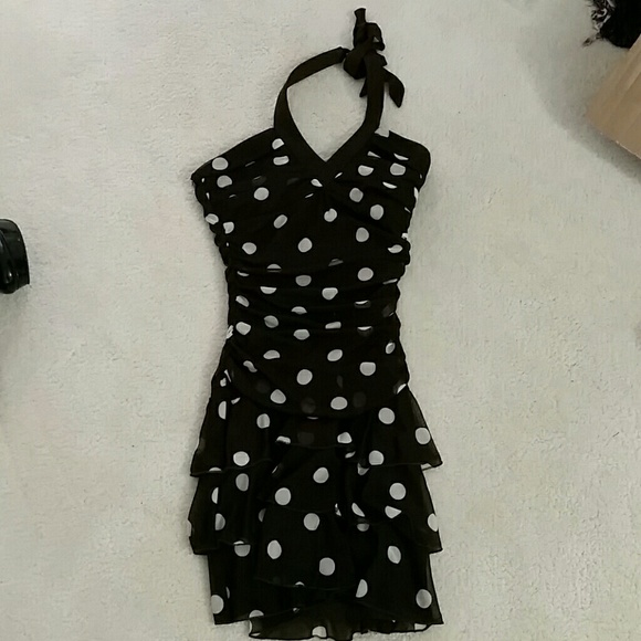 Brown Polka Dot Dress