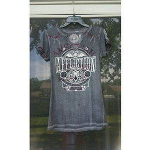 Affliction v neck shirt