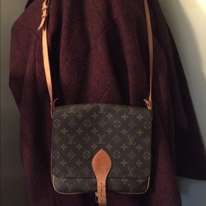 Authentic LV Cartouchiere Crossbody Messenger Bag