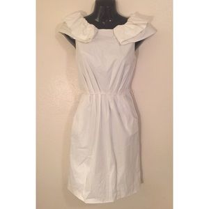 BCBG Paris White Ruffle Dress