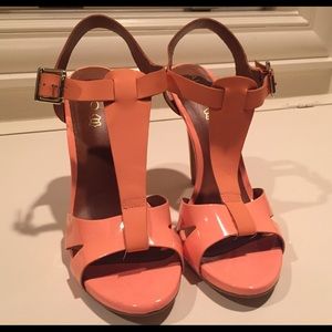 Neon Patent Leather Aldo Sandals