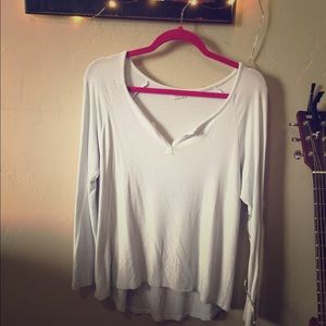 white ribbed long sleeve 🍂