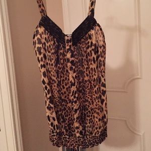 Cheetah print camisole