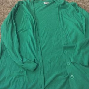 Old Navy XL Green Lightweight Boyfriend Cardigan