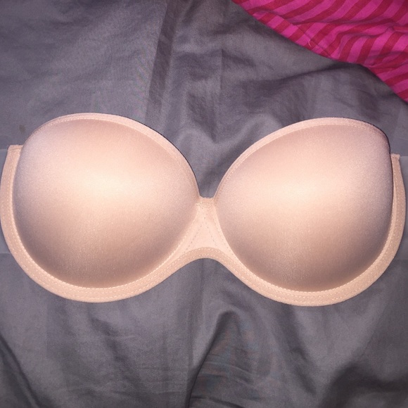 Strapless sticky bra.