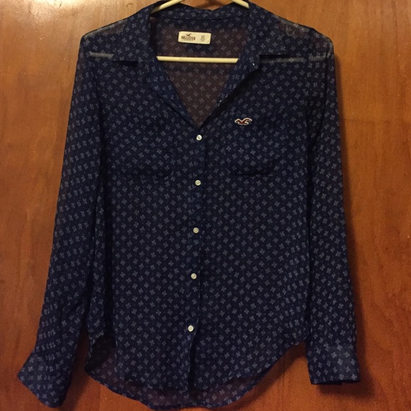 Hollister button up blouse