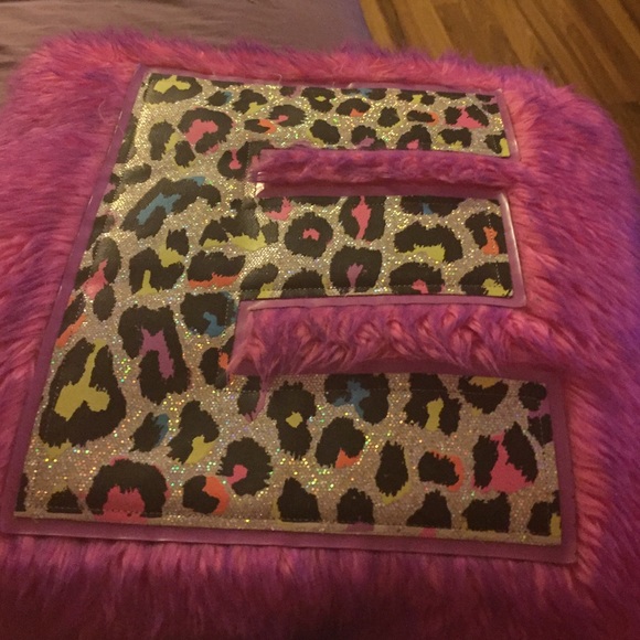 Justice 'E' Monogram Throw Pillow