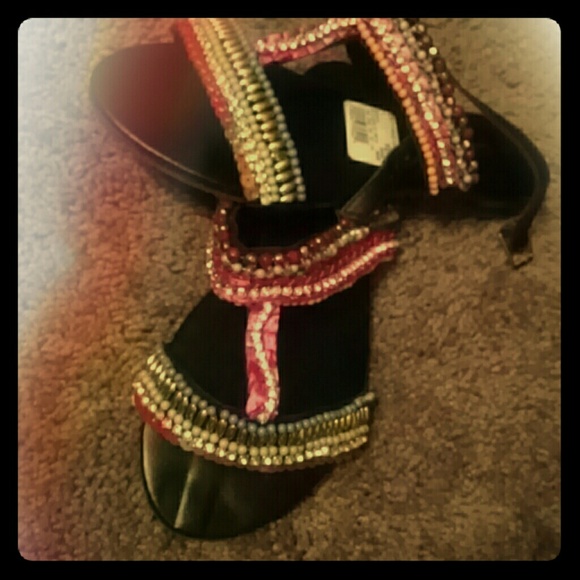 Multicolored sandles