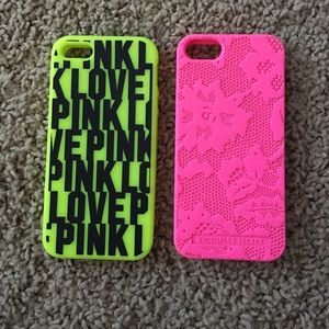 🔴1 DAY LEFT🔴Green & Pink iPhone 5s cases