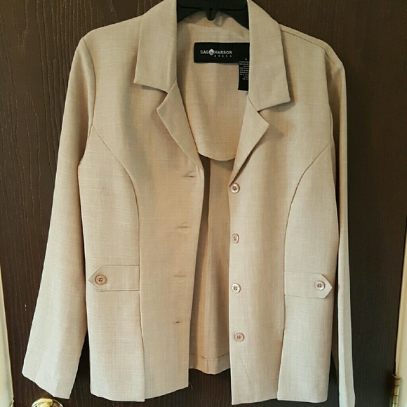 Sag Harbor Jackets & Coats Beige Sag Harbor Blazer Poshmark