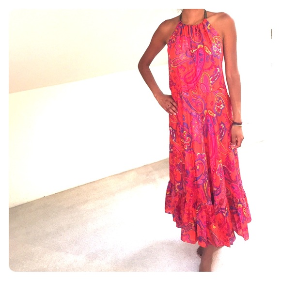 Lauren Ralph Lauren silk tropical dress