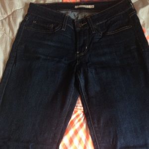 Dark Wash Levi's 711 Skinny Jeans