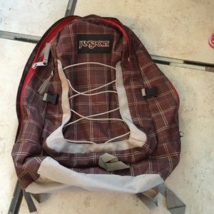 Plaid Jansport backpack