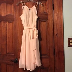Light pink bridesmaid dress