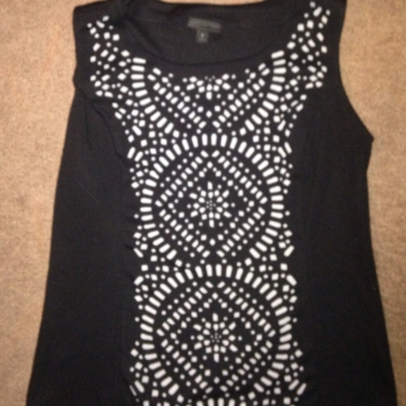 Dressy tank with cut out design. Unique & stylish. - Picture 1 of 4