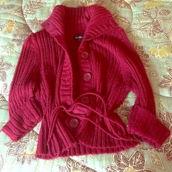 Crop Top Red Sweater