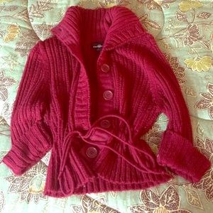 Crop Top Red Sweater