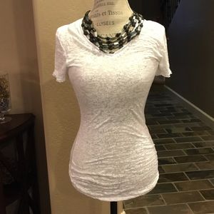 Sold—$10 Blowout 💐 Simple white burnout shirt