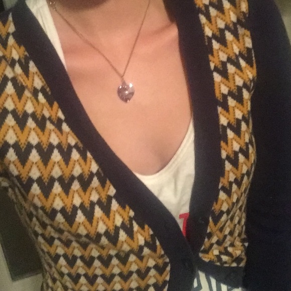 Gold & Blue Design Cardigan - Picture 3 of 4