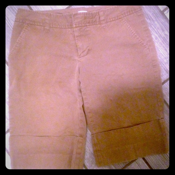 Brown Gap Bermuda Shorts, Size 2