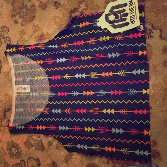 NWT Neon Arrows Crop Top (Into the AM)