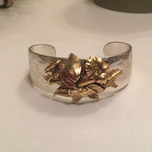 Cuff birthstone bracelet