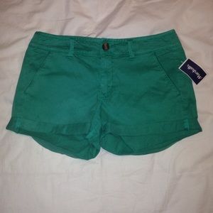 teal midi american eagle shorts