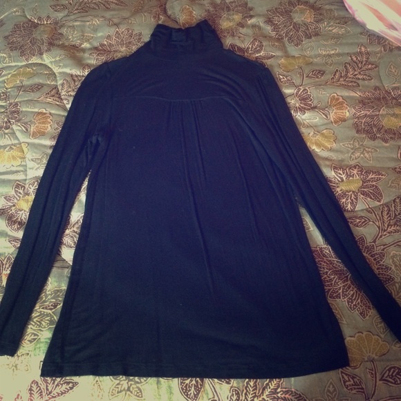 Black Maternity Turtleneck