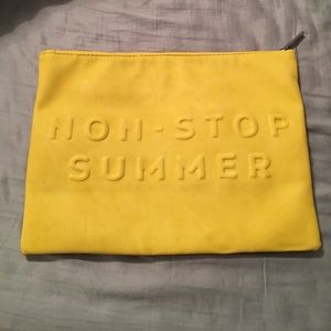 Zara bright yellow clutch