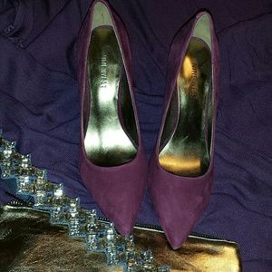 Nine West Suede Pointed Toe Heels
