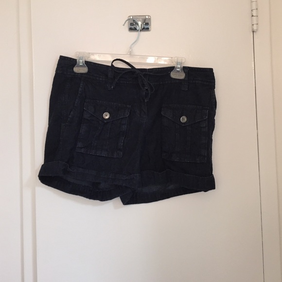 Dark Jean Shorts
