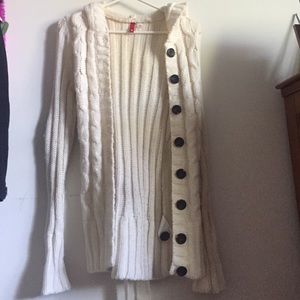 Warm white cardi